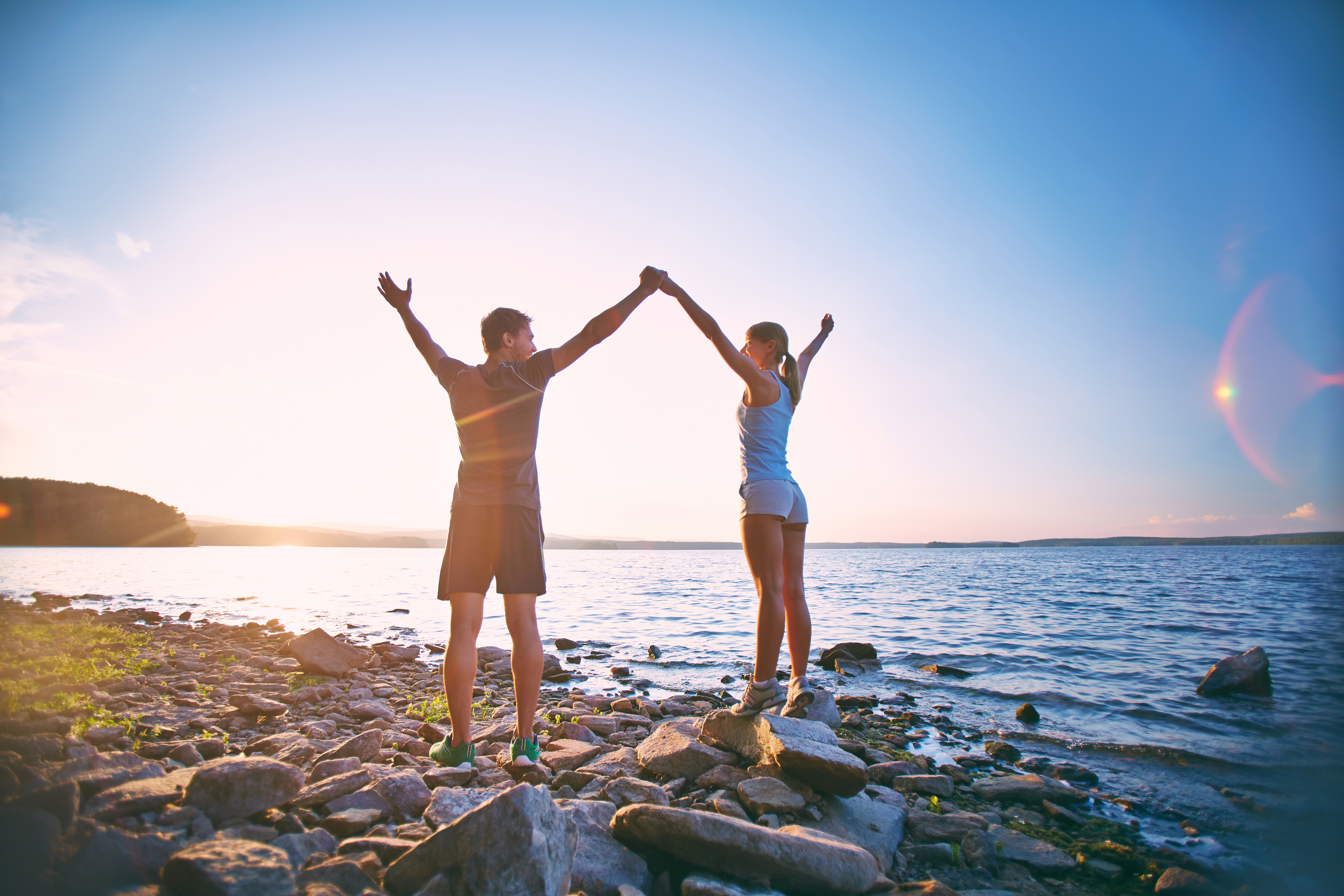 Couple Enjoying New Dawn